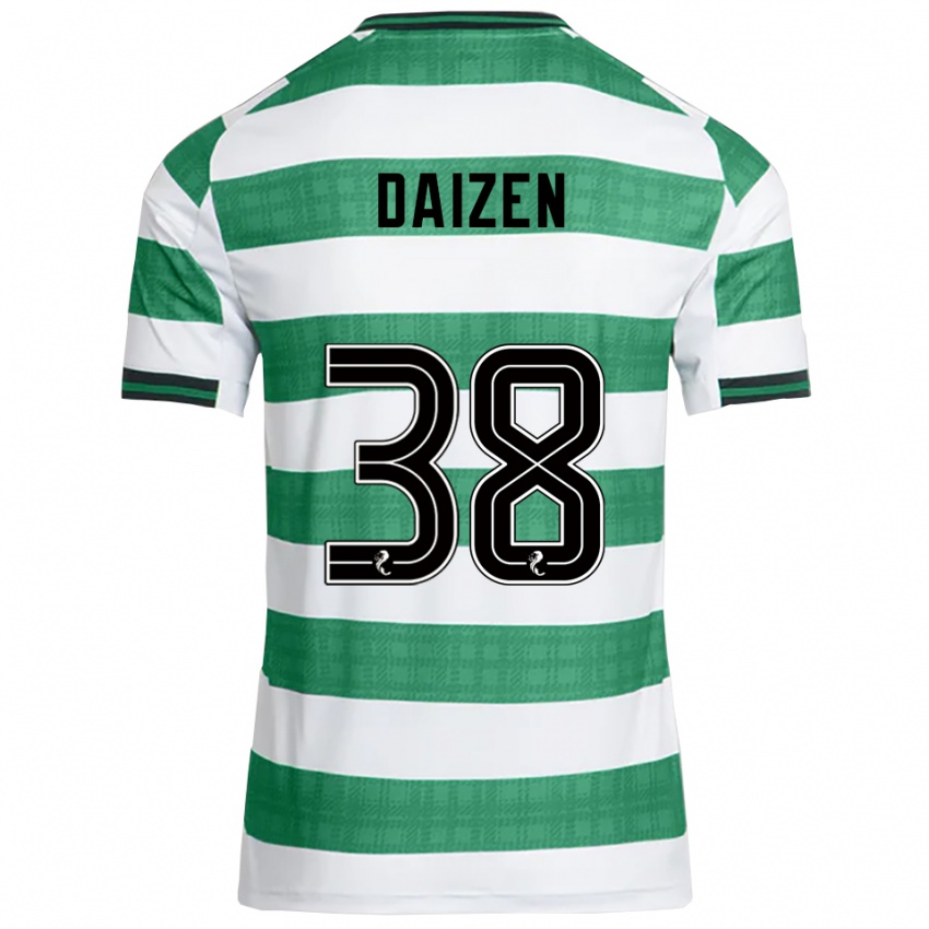 גברים דאייזן מיידה #38 ירוק לבן ג'רזי ביתית 2025/26 חולצה קצרה