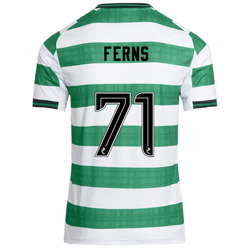 גברים אבי פרנס #71 ירוק לבן ג'רזי ביתית 2025/26 חולצה קצרה