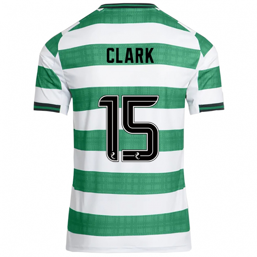 גברים שן מנגי #15 ירוק לבן ג'רזי ביתית 2025/26 חולצה קצרה