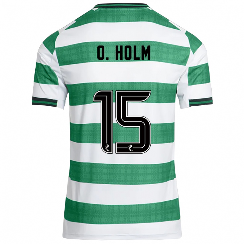 גברים אודין הולם #15 ירוק לבן ג'רזי ביתית 2025/26 חולצה קצרה