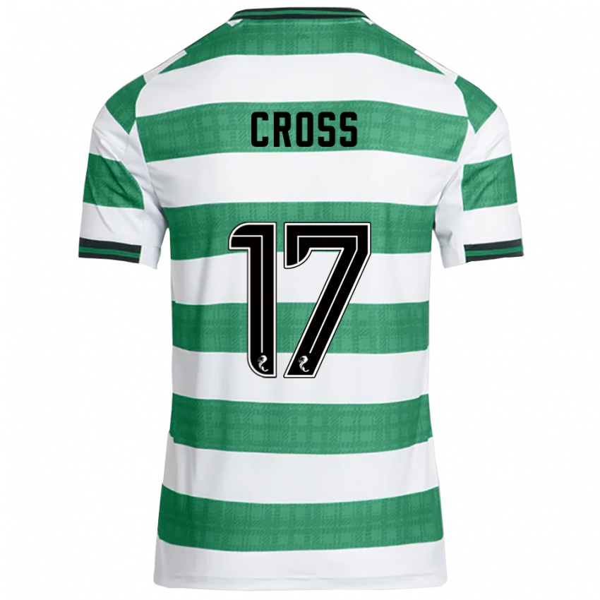 גברים Morgan Cross #17 ירוק לבן ג'רזי ביתית 2025/26 חולצה קצרה