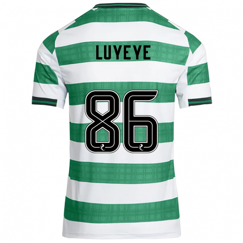 גברים בני-ג׳קסון לואייה #86 ירוק לבן ג'רזי ביתית 2025/26 חולצה קצרה