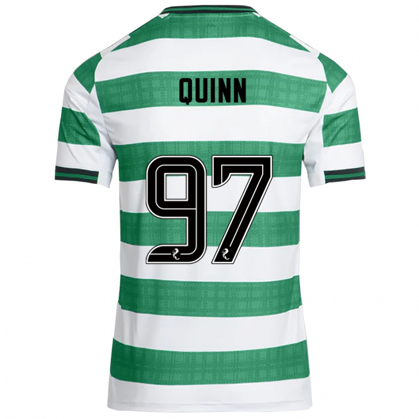 גברים בן קווין #97 ירוק לבן ג'רזי ביתית 2025/26 חולצה קצרה
