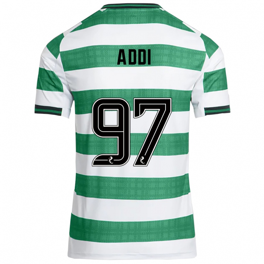 גברים זה רק אדי #97 ירוק לבן ג'רזי ביתית 2025/26 חולצה קצרה