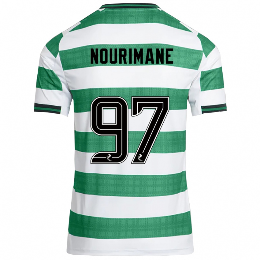גברים אדי נורימאן #97 ירוק לבן ג'רזי ביתית 2025/26 חולצה קצרה