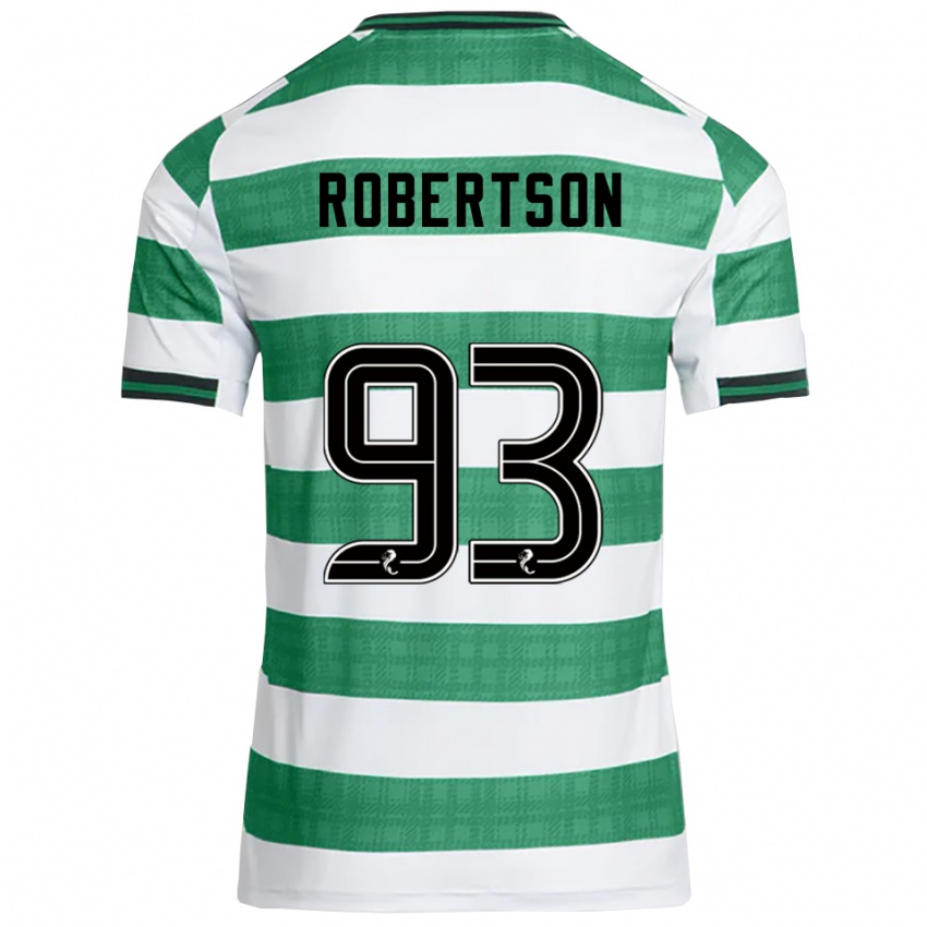 גברים מיטשל רוברטסון #93 ירוק לבן ג'רזי ביתית 2025/26 חולצה קצרה