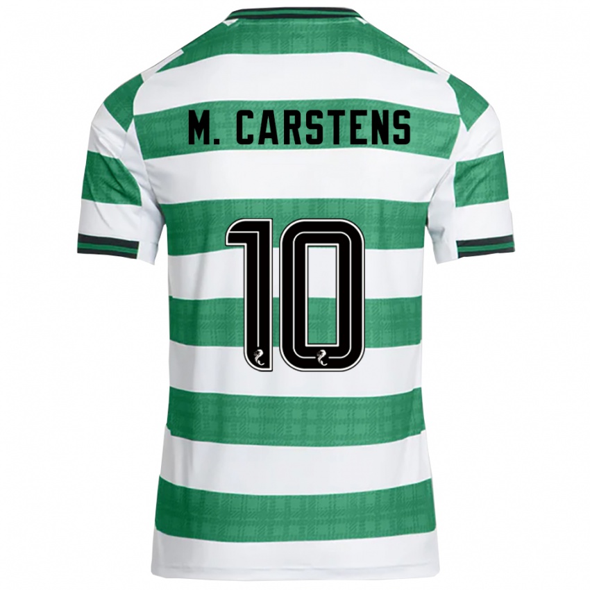 גברים מתילד בונדגארד קרסטנס #10 ירוק לבן ג'רזי ביתית 2025/26 חולצה קצרה