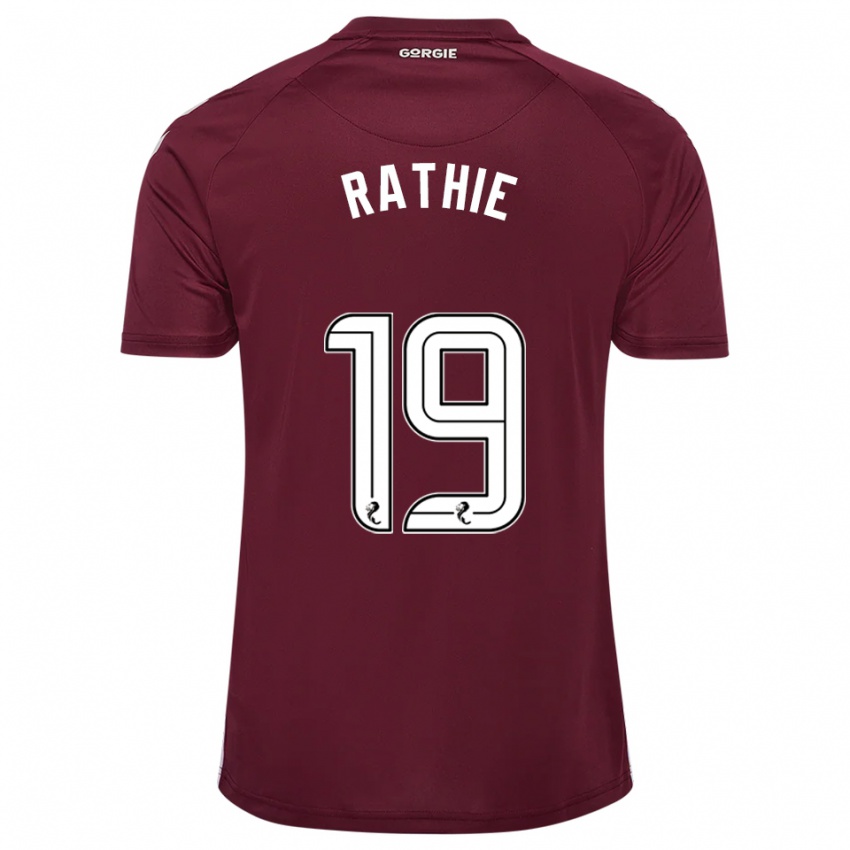 גברים לוק ראת׳י #19 בורדו לבן ג'רזי ביתית 2025/26 חולצה קצרה