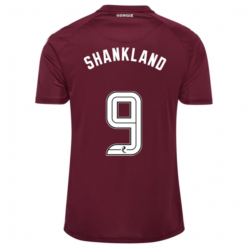 גברים לורנס שנקלנד #9 בורדו לבן ג'רזי ביתית 2025/26 חולצה קצרה