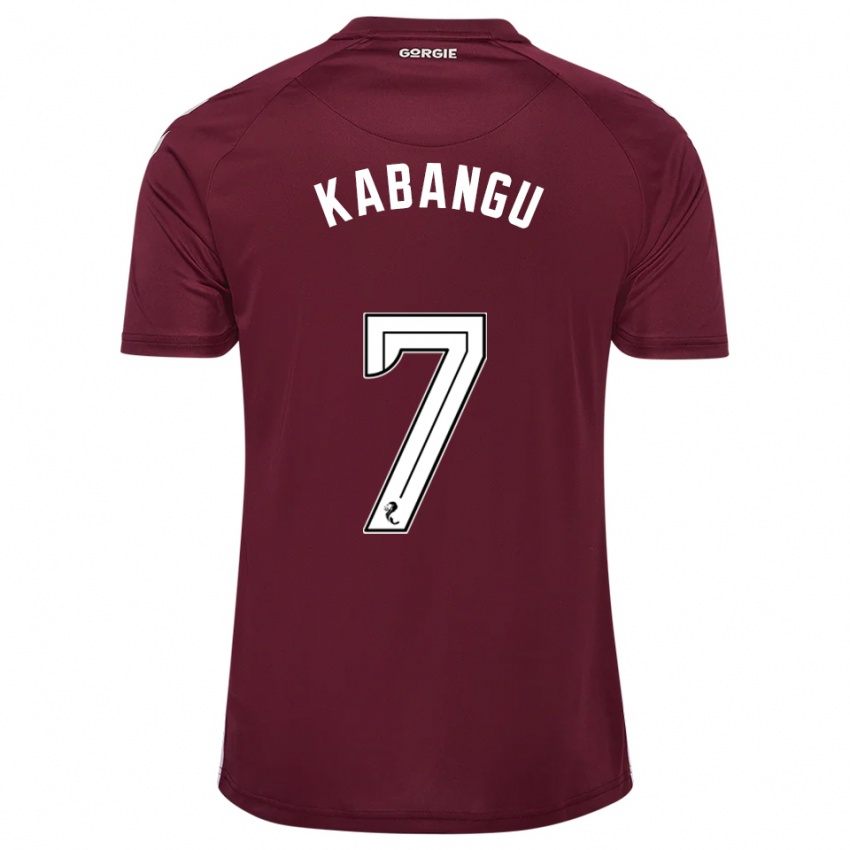 גברים אלטון קבנגו #7 בורדו לבן ג'רזי ביתית 2025/26 חולצה קצרה