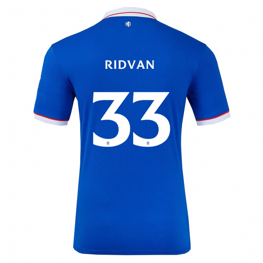 גברים רידוואן יילמאז #33 כחול לבן ג'רזי ביתית 2025/26 חולצה קצרה