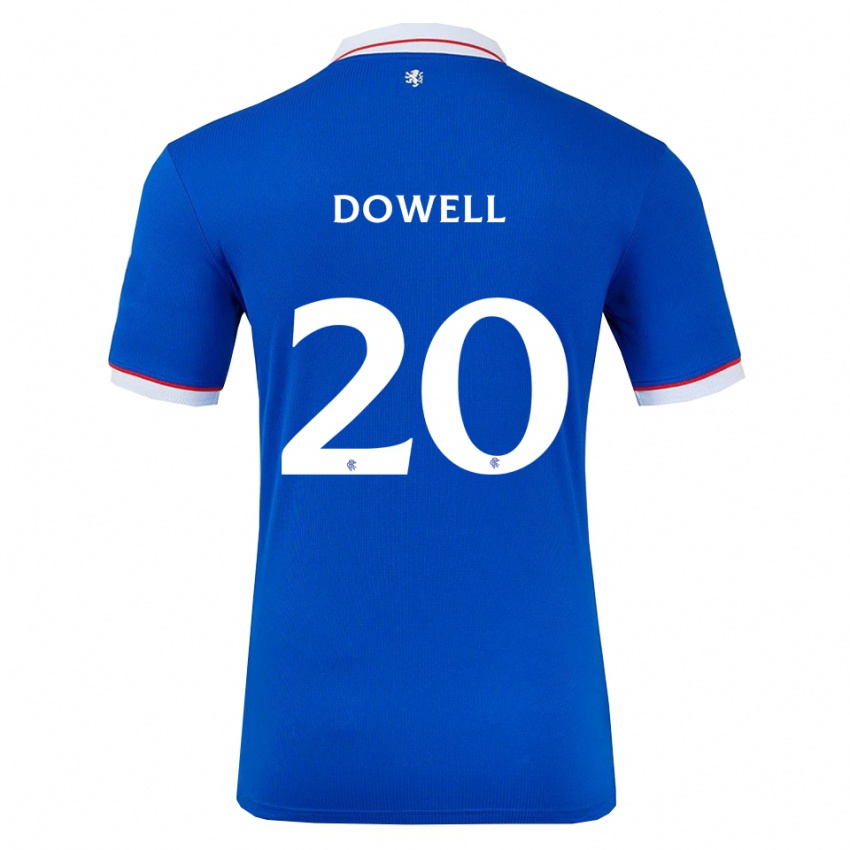 גברים קירן דאוול #20 כחול לבן ג'רזי ביתית 2025/26 חולצה קצרה