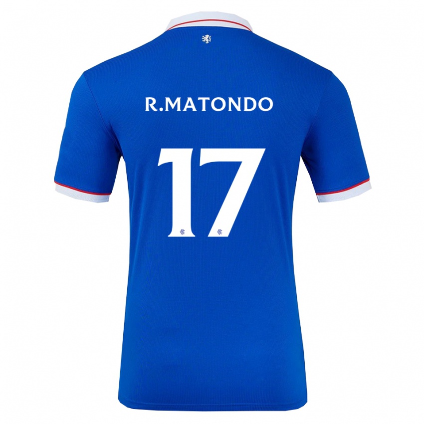 גברים ראבי מטונדו #17 כחול לבן ג'רזי ביתית 2025/26 חולצה קצרה
