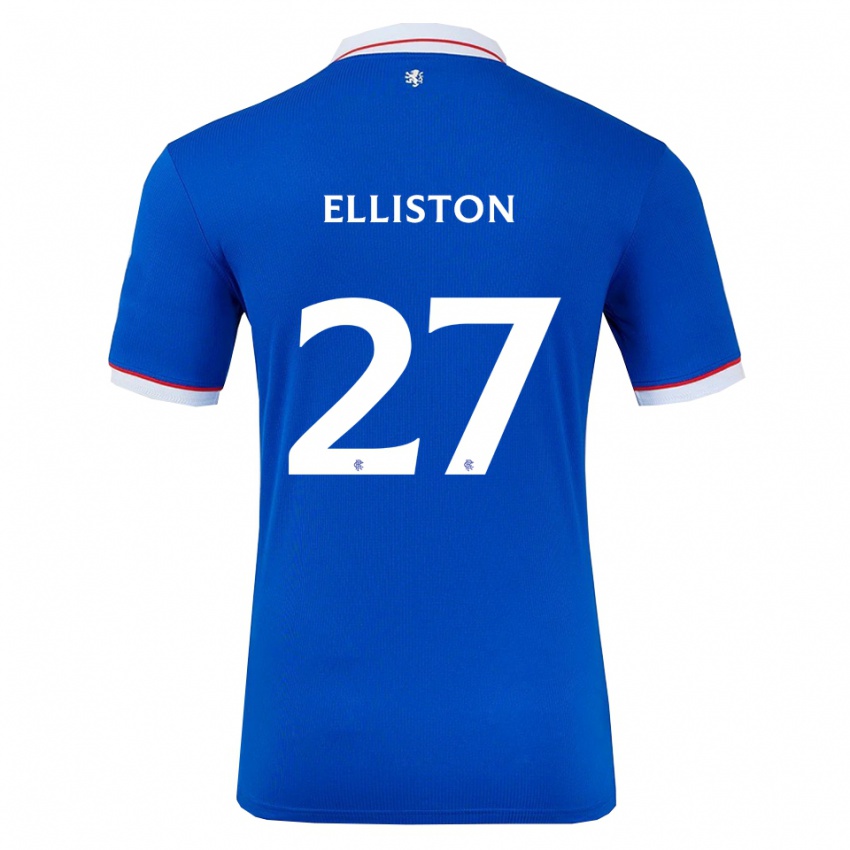 גברים מאדי אליסטון #27 כחול לבן ג'רזי ביתית 2025/26 חולצה קצרה