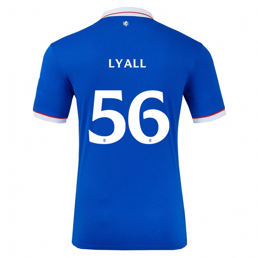 גברים Arron Lyall #56 כחול לבן ג'רזי ביתית 2025/26 חולצה קצרה