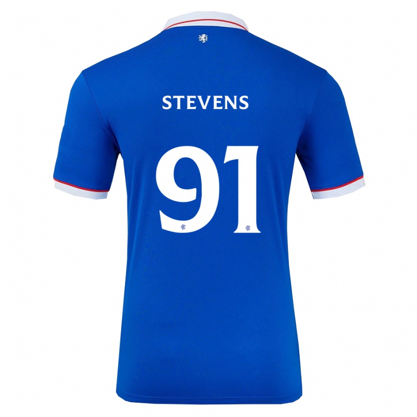 גברים ארצ׳י ג׳יימס סטיבנס #91 כחול לבן ג'רזי ביתית 2025/26 חולצה קצרה