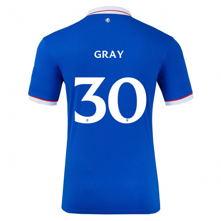 גברים ג'ורג'יה גריי #30 כחול לבן ג'רזי ביתית 2025/26 חולצה קצרה