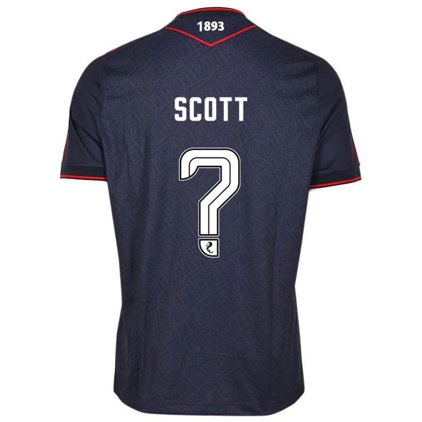 גברים Chase Scott #0 כחול נייבי לבן ג'רזי ביתית 2025/26 חולצה קצרה