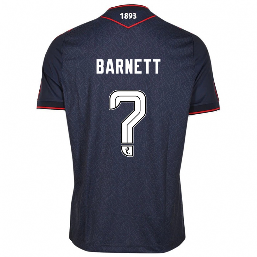 גברים Alex Barnett #0 כחול נייבי לבן ג'רזי ביתית 2025/26 חולצה קצרה