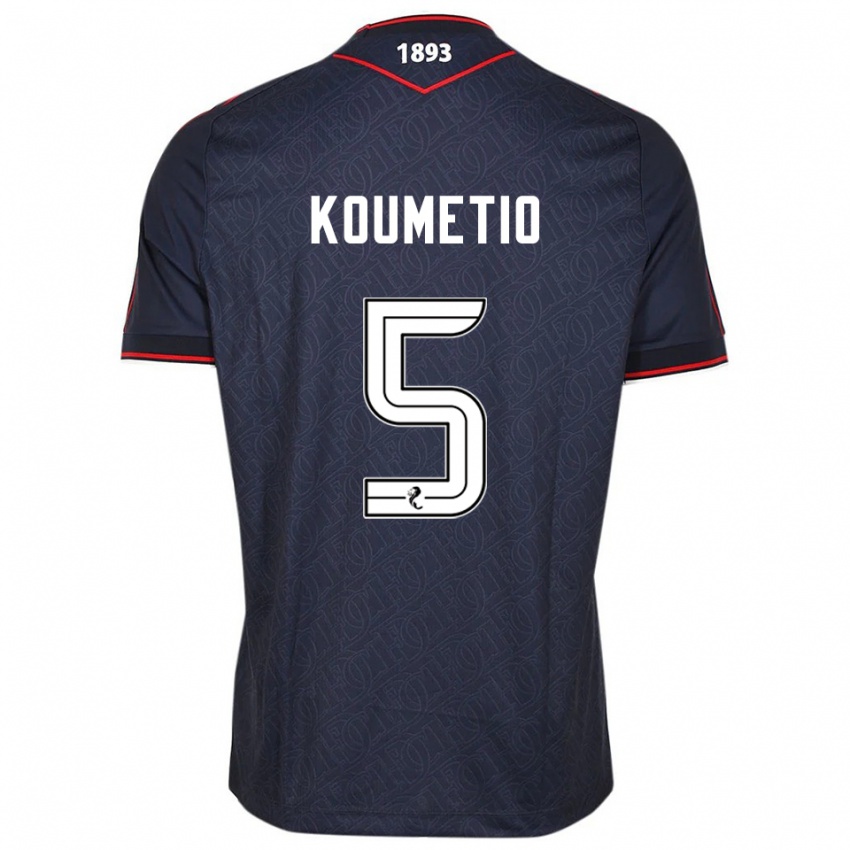 גברים בילי קומטיו #5 כחול נייבי לבן ג'רזי ביתית 2025/26 חולצה קצרה