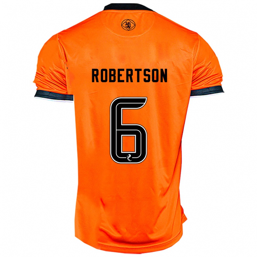 גברים Ashley Robertson #6 כתום שחור ג'רזי ביתית 2025/26 חולצה קצרה