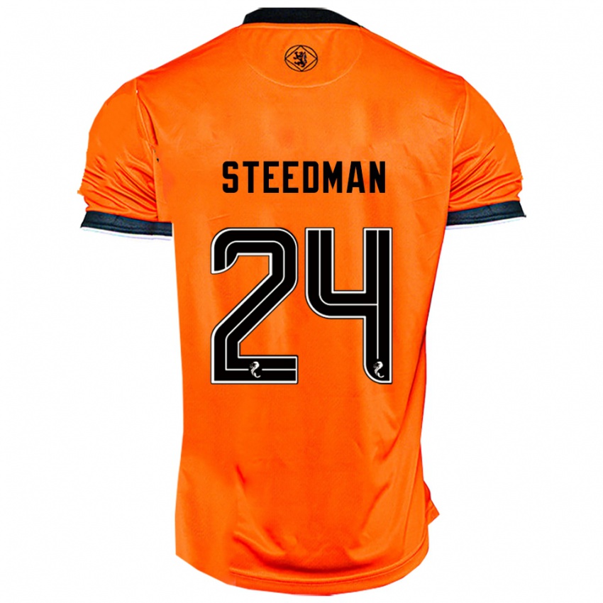 גברים Laura Steedman #24 כתום שחור ג'רזי ביתית 2025/26 חולצה קצרה