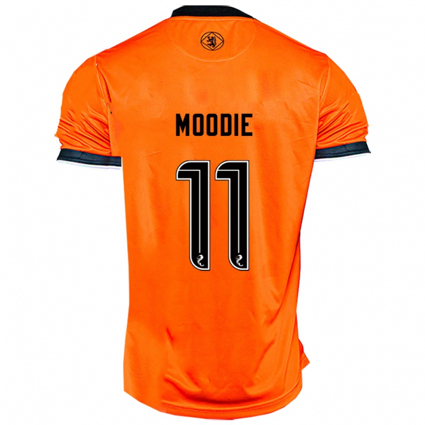 גברים Alix Moodie #11 כתום שחור ג'רזי ביתית 2025/26 חולצה קצרה