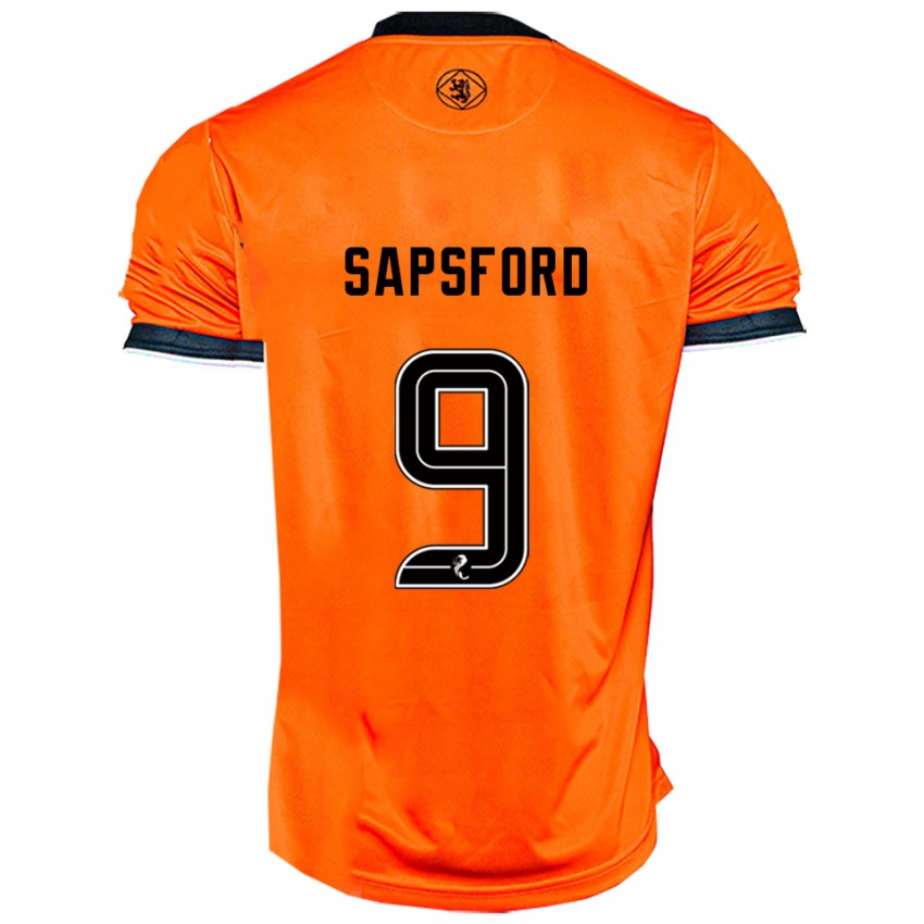 גברים זאק ספספורד #9 כתום שחור ג'רזי ביתית 2025/26 חולצה קצרה