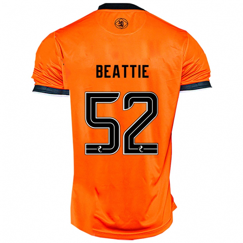 גברים קלווין ביטי #52 כתום שחור ג'רזי ביתית 2025/26 חולצה קצרה