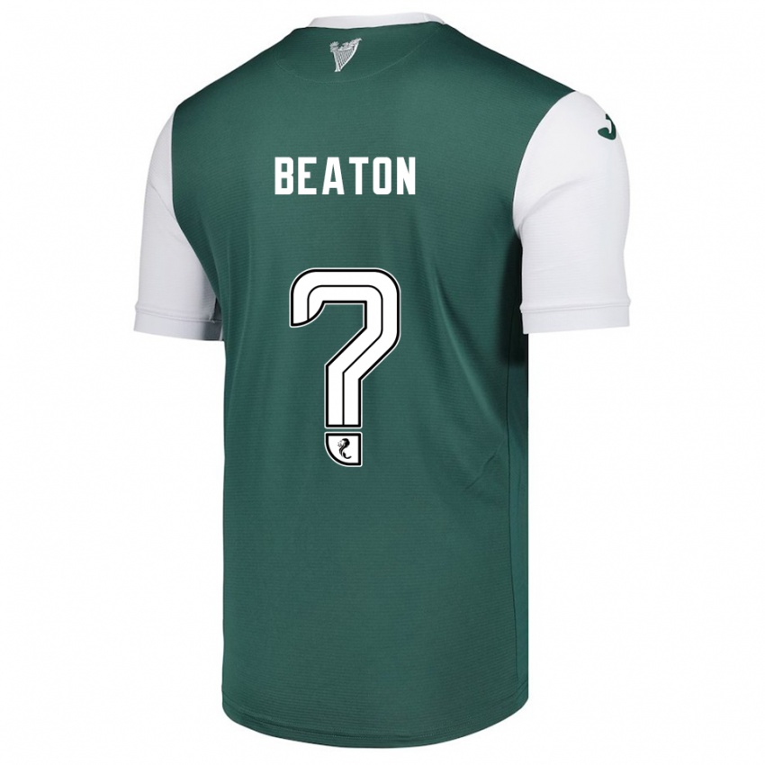 גברים Christian Beaton #0 ירוק לבן ג'רזי ביתית 2025/26 חולצה קצרה