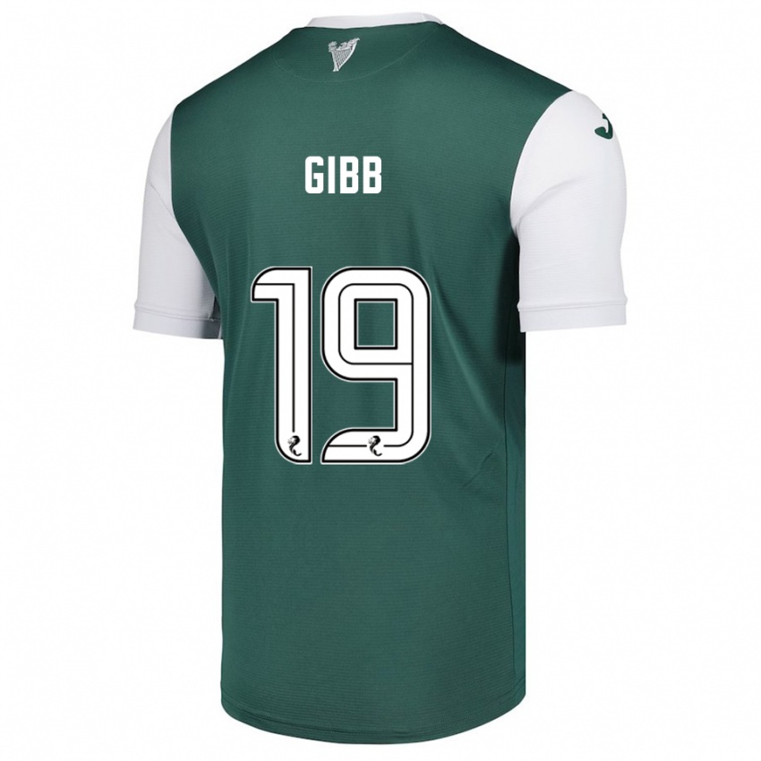 גברים קיילי גיב #19 ירוק לבן ג'רזי ביתית 2025/26 חולצה קצרה