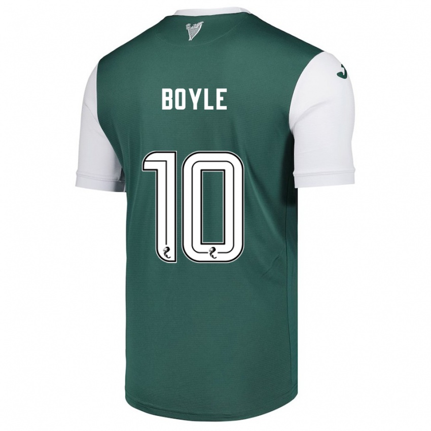 גברים מרטין בויל #10 ירוק לבן ג'רזי ביתית 2025/26 חולצה קצרה