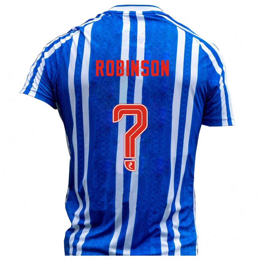 גברים Abby Robinson #0 כחול לבן ג'רזי ביתית 2025/26 חולצה קצרה