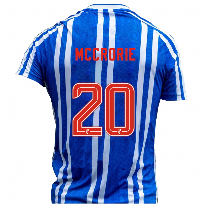 גברים רובי מקרורי #20 כחול לבן ג'רזי ביתית 2025/26 חולצה קצרה