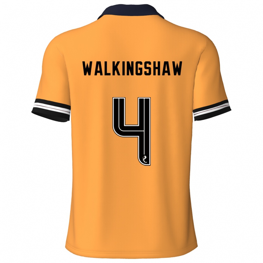 גברים רייצ'ל ואלקינגשו #4 צהוב שחור ג'רזי ביתית 2025/26 חולצה קצרה