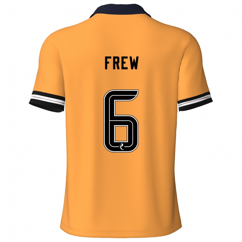 גברים Natasha Frew #6 צהוב שחור ג'רזי ביתית 2025/26 חולצה קצרה