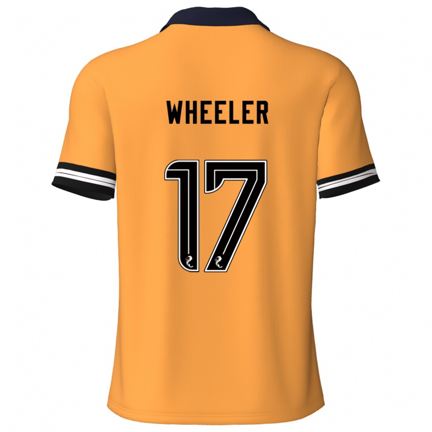 גברים Jessica Wheeler #17 צהוב שחור ג'רזי ביתית 2025/26 חולצה קצרה