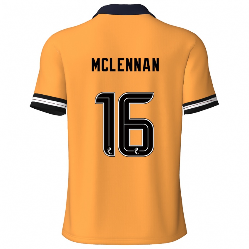 גברים Connor Mclennan #16 צהוב שחור ג'רזי ביתית 2025/26 חולצה קצרה