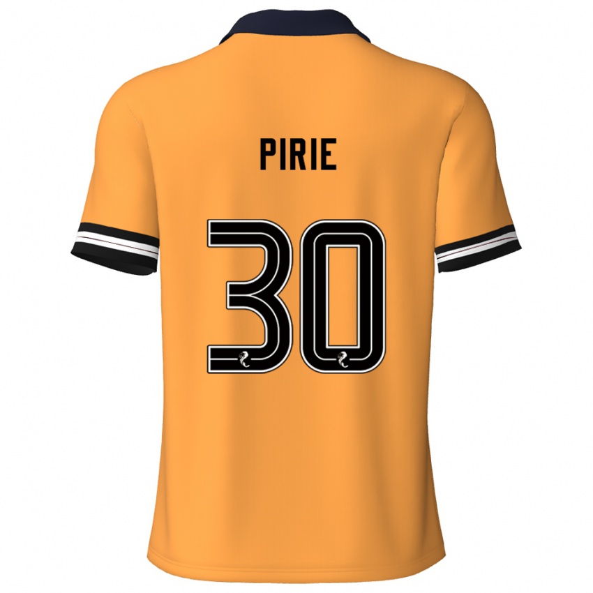 גברים Rachel Pirie #30 צהוב שחור ג'רזי ביתית 2025/26 חולצה קצרה