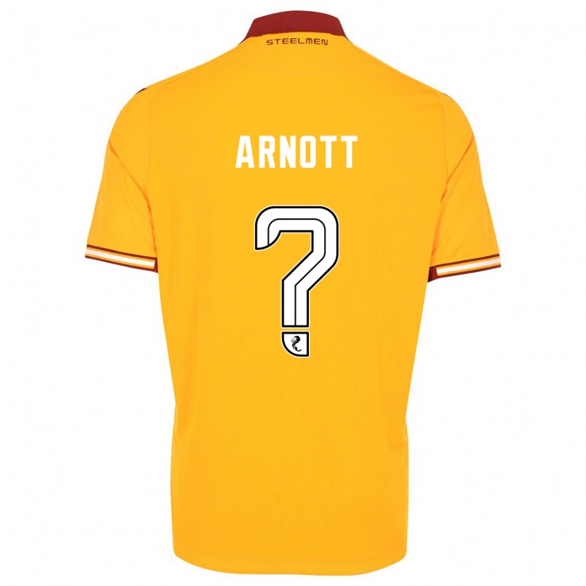 גברים Andrew Arnott #0 צהוב בורדו ג'רזי ביתית 2025/26 חולצה קצרה