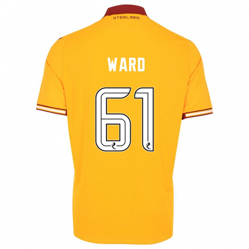 גברים קאלום וורד #61 צהוב בורדו ג'רזי ביתית 2025/26 חולצה קצרה