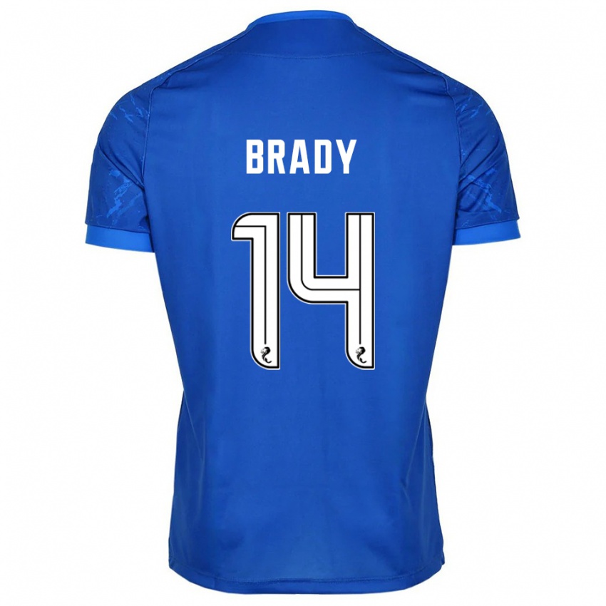 גברים Scarlett Brady #14 כחול לבן ג'רזי ביתית 2025/26 חולצה קצרה