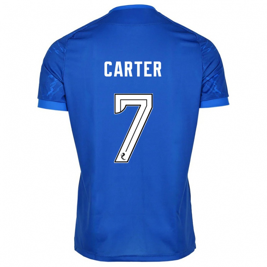 גברים Nicole Carter #7 כחול לבן ג'רזי ביתית 2025/26 חולצה קצרה