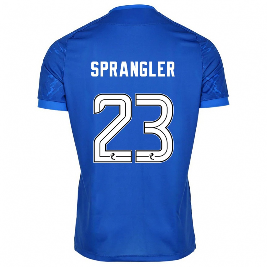 גברים סוון שפראנגלר #23 כחול לבן ג'רזי ביתית 2025/26 חולצה קצרה