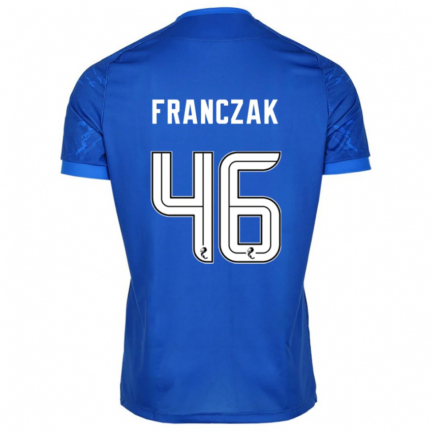גברים פראן פרנצ'ק #46 כחול לבן ג'רזי ביתית 2025/26 חולצה קצרה