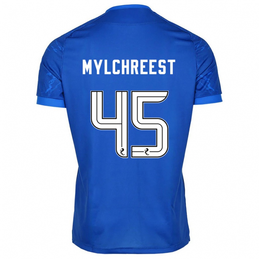 גברים ג׳קסון מילכריסט #45 כחול לבן ג'רזי ביתית 2025/26 חולצה קצרה