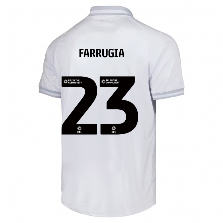 גברים ניל פארוג׳ה #23 לבן אפור שחור הרחק ג'רזי 2025/26 חולצה קצרה