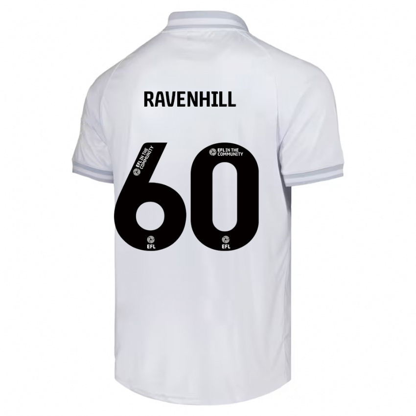 גברים Rogan Ravenhill #60 לבן אפור שחור הרחק ג'רזי 2025/26 חולצה קצרה