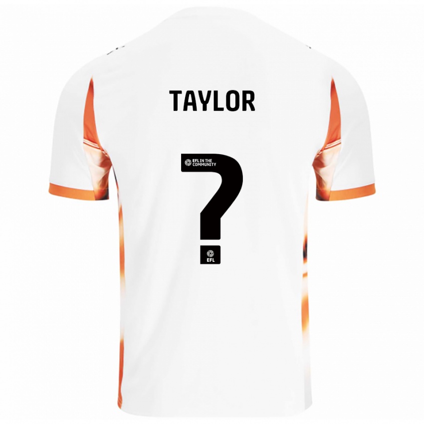 גברים Lilly Taylor #0 לבן כתום שחור הרחק ג'רזי 2025/26 חולצה קצרה