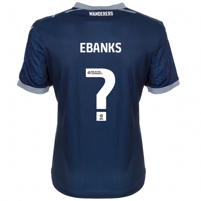גברים Eve Ebanks #0 כחול נייבי אפור הרחק ג'רזי 2025/26 חולצה קצרה